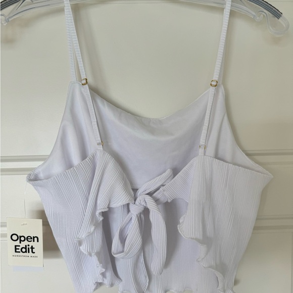 Open Edit White Tie Back‎ Strappy Tank Size M NWT - Picture 2 of 8